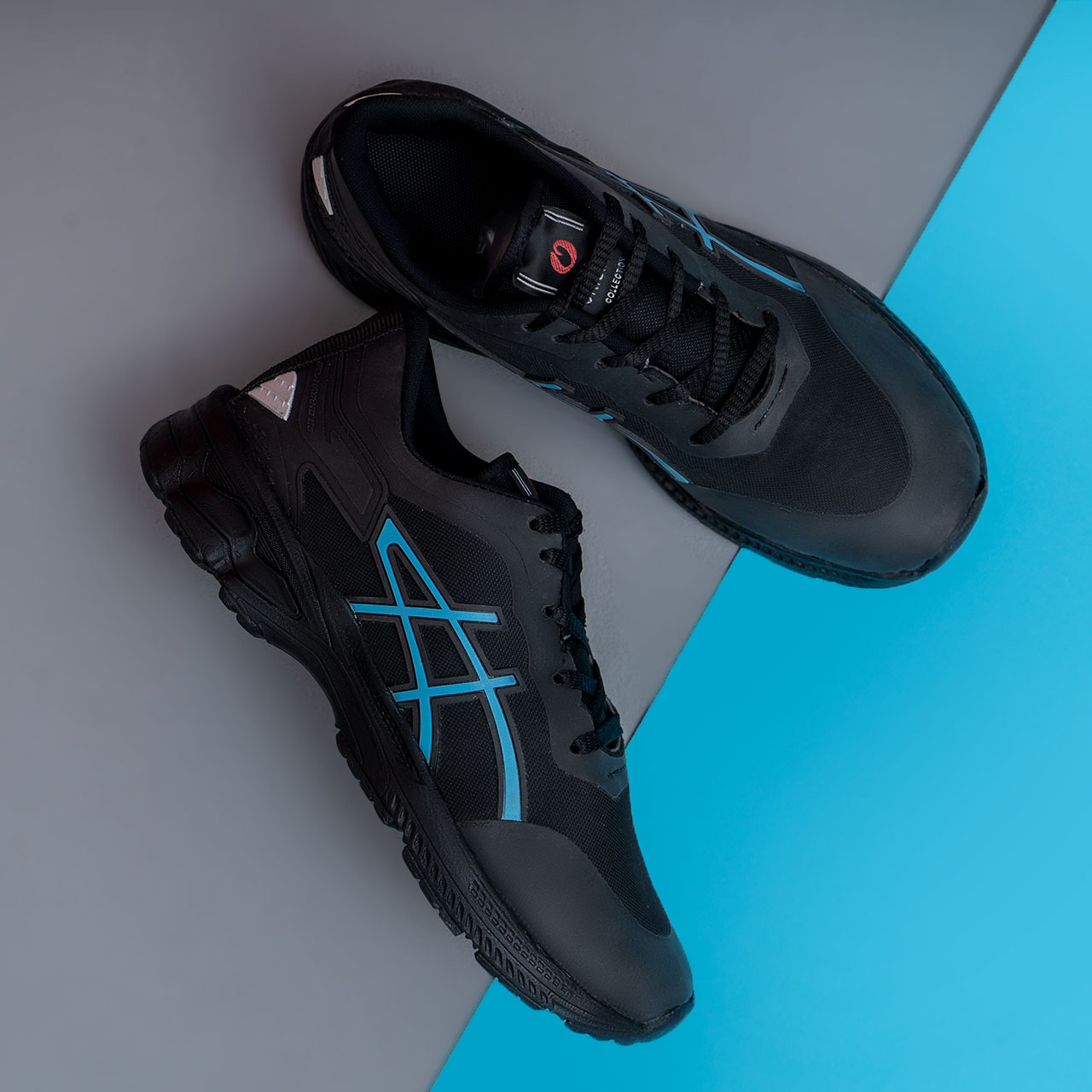 کفش ورزشی مشکی آبی زیره مشکی مردانه مدل Rail