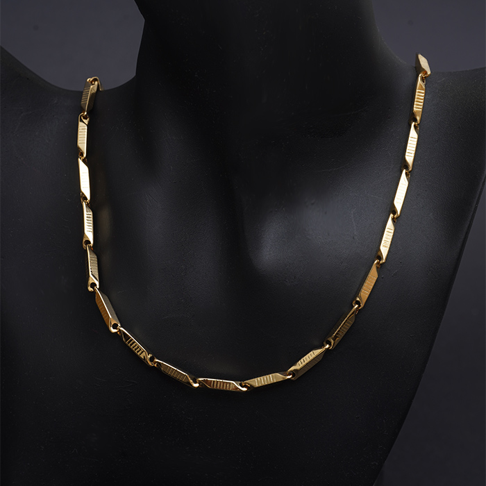 گردنبند مردانه طلایی مدل C90